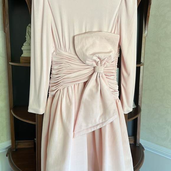 Gorgeous lady M no. Providence RI pink dress with large bow - Picture 3 of 11